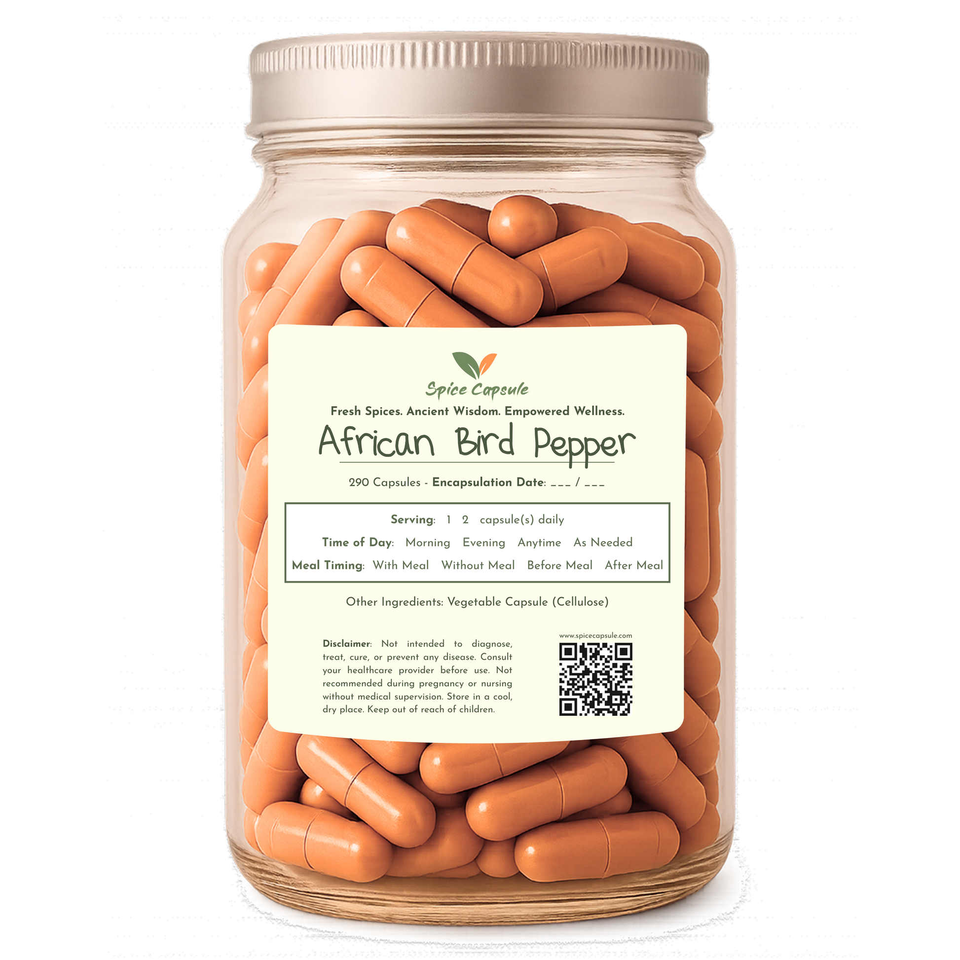 African Bird Pepper Capsules