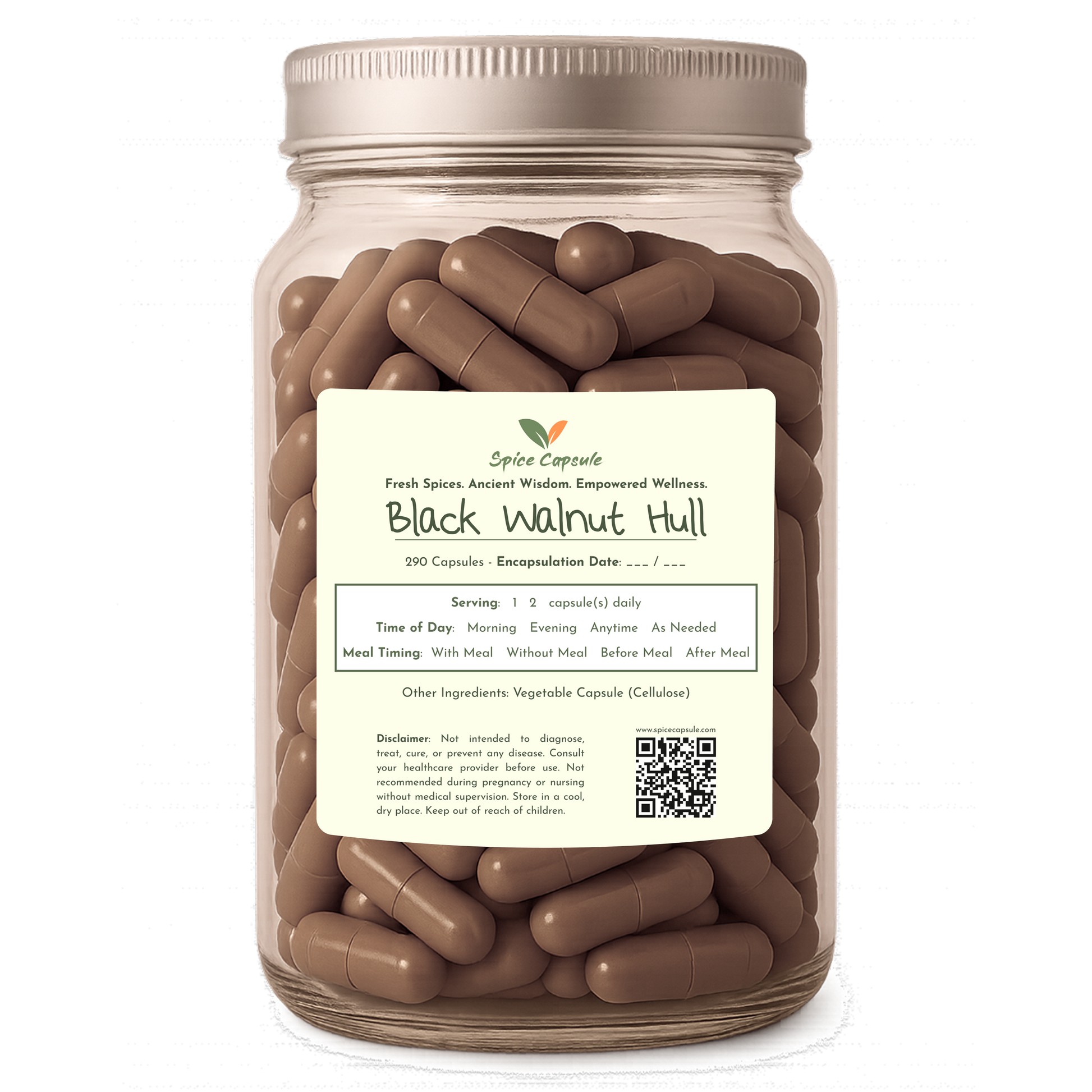 Black Walnut Hull Capsules
